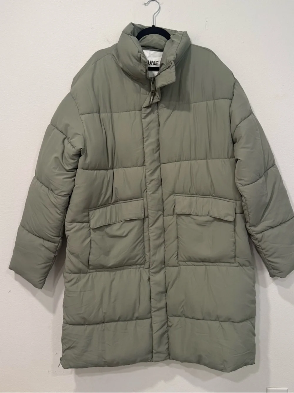 Sixth June Green Long Oversized Down Jacket XL